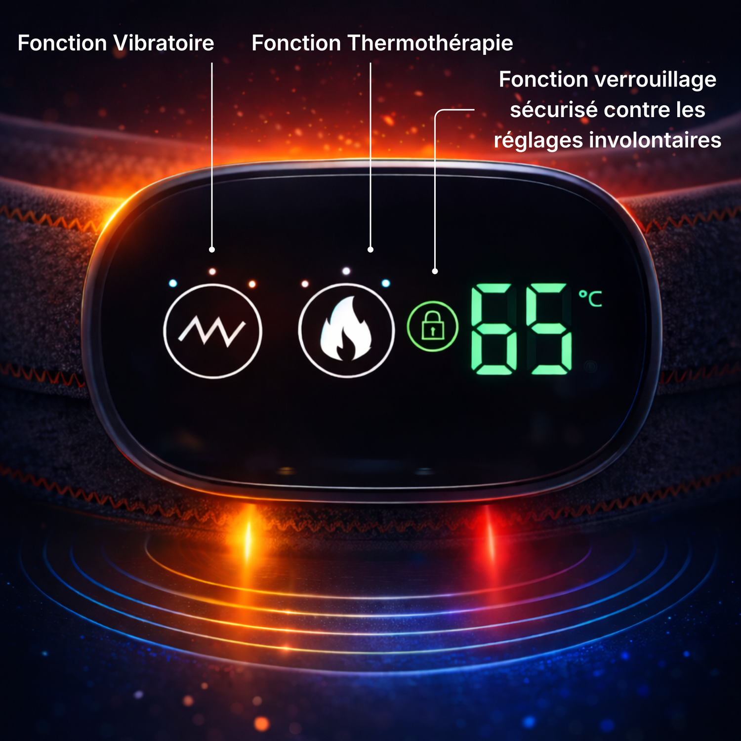 ThermoPulse Lombaire™ | Technologie Triple Stimulation Articulaire contre les douleurs lombaires